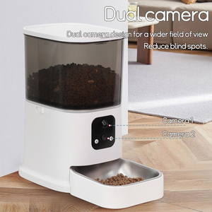 Comedero Inteligente Ecológico para Mascotas Furrivo <span class=keywords><strong>de</strong></span> 6L, <span class=keywords><strong>de</strong></span> Acero Inoxidable y Plástico, con Doble Cámara, Control por Aplicación WiFi, <span class=keywords><strong>Video</strong></span> Panorámico <span class=keywords><strong>de</strong></span> 1080P, Automático para Perros y Gatos - Product Image 3