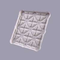 Boîte/Plateau à Pizza en Fibre Végétale Naturelle Biodégradable, Emballage à Pizza en Pulpe de Bagasse