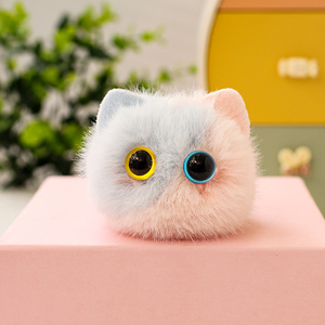 Porte-clés en peluche, animal porte-bonheur, sac pendentif, cadeau d'anniversaire pour enfant, doux, grand œil, porte-clés, poupée - Product Image 3