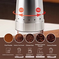 Moulin à café électrique portable, mini broyeur de grains, fonctionne sur batterie, pour les voyages et le camping