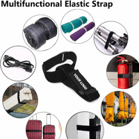 Bandes élastiques auto-adhésives en polyester noires avec fermeture auto-agrippante