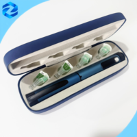 Étui rigide vide pour stylo injecteur V1/V2/V3 en métal réutilisable avec cuir PU, idéal pour la maison - Offre Spéciale
