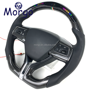 อุปกรณ์ตกแต่งรถยนต์สำหรับมาเซราติ <span class=keywords><strong>พวงมาลัย</strong></span>คาร์บอนไฟเบอร์พร้อมจอแสดงผล LED RPM แบบกำหนดเองสำหรับมาเซราติ จิบลิ เลวานเต้ จีที ปี 2007-2015 - Product Image 3