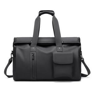 Sac de voyage à roulettes en nylon pour homme, design simple, avec compartiment sec/humide, idéal pour les affaires - Product Image 2