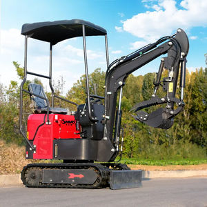 Mini-excavatrice sur chenilles de 1,0 tonne, moteur Koop neuf de 4 tonnes, PLC, engrenages, roulements, pompe, rayon de braquage court, utilisation agricole/jardin/construction - Product Image 5