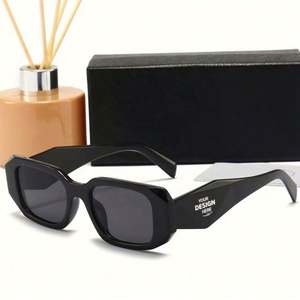 Gafas de Sol Cuadradas de Diseño de Lujo con Protección UV400 para Hombre y Mujer, Logotipo Personalizado, Ligeras y de Alta Calidad, para 2025 - Product Image 1