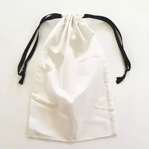 Túi Dây Rút Bằng Cotton Gai Dầu Màu Xám Lớn Có Logo Sang Trọng Tùy Chỉnh Túi Có Dây Rút Ruy Băng Túi Vải Lanh Mịn Có Mũ - Product Image 1