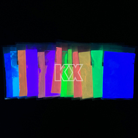 12 couleurs lumineuses lueur poudre blanche lueur dans la poudre de pigment phosphorescent de pigment foncé pour la peinture de revêtement