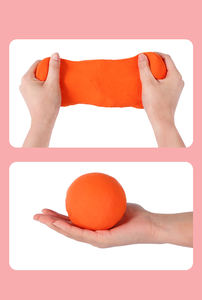 Jouet magique <span class=keywords><strong>super</strong></span> léger argile sable Slime cinétique nourriture molle Grand argile fait à la main jouets à faire soi-même pâte à modeler couleur pâte à modeler pour la maternelle - Product Image 5