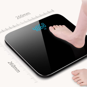 Digitale Elektronische Waage 180kg Kapazität Gehärtetes Glas LED-Anzeige für Haushalt Persönlicher Gebrauch OEM Anpassbar - Product Image 2