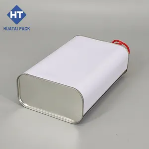1 L F-Stil quadratischer Zinnbehälter aus Metall Dose mit Kunststoffdeckeln für Kleber/Motoröl/Lösungsmittel/Farbe Verpackung