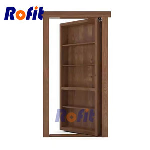 Estantería de <span class=keywords><strong>puerta</strong></span> oculta Murphy de madera maciza de estilo tradicional de alta calidad, estantería de habitación <span class=keywords><strong>secreta</strong></span> Invisible terminada para dormitorio - Product Image 1