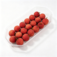 Groothandel Wegwerp Transparante PET Bootvormige Blister Verpakking voor Fruit en Groenten 0,3 mm Dik Aanpasbaar voor Landbouwproducten