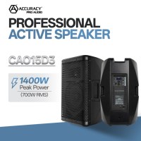 Sistema de Sonido Digital para Escenario Accuracy Pro Audio CAO15D3 de Plástico, 700W RMS, Altavoz Activo Profesional de 15 Pulgadas