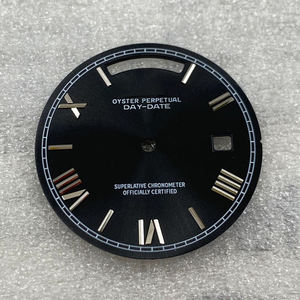 Reloj de lujo con movimiento de acero inoxidable, caja recién modificada, esfera romana y piezas y accesorios metálicos. - Product Image 6