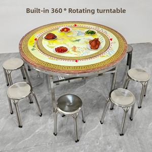 <span class=keywords><strong>โต๊ะ</strong></span>สแตนเลสแบบหนาทันสมัยพับได้<span class=keywords><strong>โต๊ะ</strong></span>รับประทานอาหารในตัวสำหรับอาหารกลางแจ้ง - Product Image 4