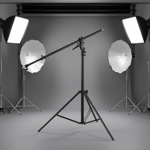 Soporte de luz ajustable de aluminio para fotografía con brazo articulado con amortiguación de aire para iluminación de estudio - Product Image 2