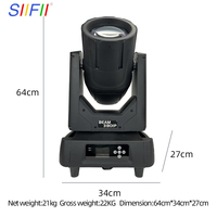 380W RGBW Beam Moving Head Light Professionelles LED-Bühnenlicht für DJ Club Party Event Beleuchtung