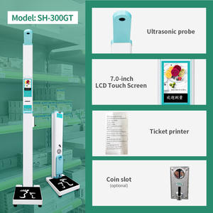 Machine de <span class=keywords><strong>mesure</strong></span> de la taille et du poids à écran tactile LCD, à monnayeur, à ultrasons, OEM ODM, pour pharmacie - Product Image 2