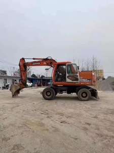 Peinture originale Doosan Dh150w pelle sur pneus d'occasion de haute qualité 15 tonnes pelle hydraulique Doosan DH150W-7 pelle d'occasion Offre Spéciale - Product Image 2