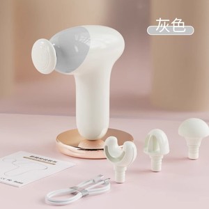 เครื่องนวดกล้ามเนื้อแบบมินิ 12 ระดับความเร็ว ชาร์จ USB ได้ พกพาสะดวก สำหรับการออกกำลังกายที่บ้านเพื่อการผ่อนคลาย พร้อมหัวนวด 5 แบบ - Product Image 1