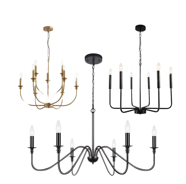 Nordic Line Designer Style Personality Simple Art Pendant Light for Dining Room Bedroom Modern Living Room Black Pendant Light