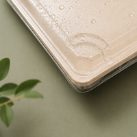 Boîte à sushi et charcuterie jetable écologique avec couvercle, contenants alimentaires robustes en papier kraft pour traiteur, plats à emporter et assiettes à sushi