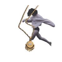 Collier Gaovo vintage en acier inoxydable 316L plaqué or 18 carats avec pendentif en zircone cubique, bijoux en pierre tendance pour femmes