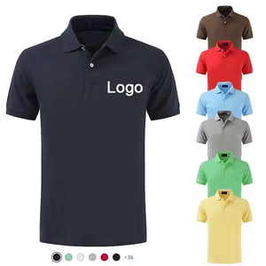 Magliette da uomo Casual Golf <span class=keywords><strong>Polo</strong></span> da uomo con Design personalizzato in maglia ricamata stampate in cotone bianco nero poliestere vestibilità estiva - Product Image 1