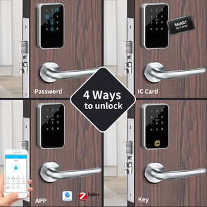 Serrure intelligente de porte de chambre d'hôtel TTLock TTHotel, accès sans clé, appartement, acier inoxydable, RFID, <span class=keywords><strong>carte</strong></span> électronique d'hôtel et clé - Product Image 4