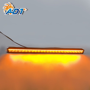 Barra de Luces LED de Advertencia Roja ADT, Súper Brillante, Alta Potencia, 60W, DRL, Luz de Posición Trasera Roja Ámbar - Product Image 1