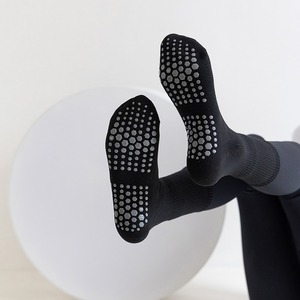Calcetines <span class=keywords><strong>de</strong></span> Pilates CMAX OEM con Agarre para Mujer, Calcetines Antideslizantes <span class=keywords><strong>de</strong></span> Algodón para Yoga, Hospital, Barre, Hogar, Uso Diario, Regalos - Product Image 3