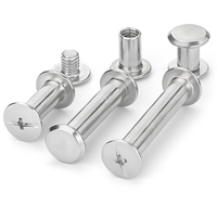 Rivet personnalisé en laiton au carbone en acier inoxydable reliure mâle femelle vis cuir travail Chicago Kit de vis pour ceinture portefeuille