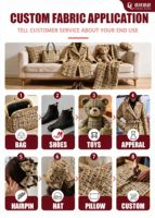 Tissu Tweed Doré Brillant Respirant 100% Polyester avec Fil Métallique Tissé pour Robes de Filles et Housses de Canapé