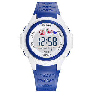 MINGRUI 8576122 <span class=keywords><strong>Orologio</strong></span> Digitale LED da Donna Nero Blu Rosa <span class=keywords><strong>Viola</strong></span> Rosso Impermeabile 3 Atm in Plastica - Product Image 5