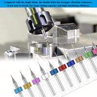 Brocas Micro Espirales de Carburo de Tungsteno Sin Recubrimiento de 0.1mm-3mm con Vástago Recto para Mini PCB, Placas de Circuito, Grabado de Joyería y CNC
