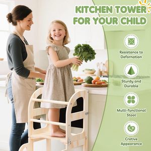 Silla plegable <span class=keywords><strong>para</strong></span> niños de <span class=keywords><strong>1</strong></span> a 3 años, taburete de cocina <span class=keywords><strong>para</strong></span> niños pequeños, torre de <span class=keywords><strong>pizarra</strong></span>, soporte <span class=keywords><strong>para</strong></span> aprender de madera de pie - Product Image 5