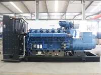 Groupe électrogène diesel Yuchai 1200 kW refroidi par eau, démarrage électrique 24 V CC, type silencieux, châssis ouvert, ATS à distance, 1800 tr/min