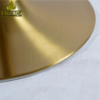 Pied de table amovible et réglable en métal, laiton, bronze, or brossé, acier inoxydable, tulipe, Offre Spéciale