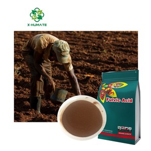 X- humate 100% fertilizante orgánico soluble en agua 80% 90% 95% polvo de ácido fúlvico - Product Image 2