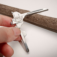 Outils de survie en plein air, ensemble d'outils multifonctionnels, ensemble combiné, défense personnelle, mini couteau portable, ouvre-bouteille, porte-clés huit-en-un