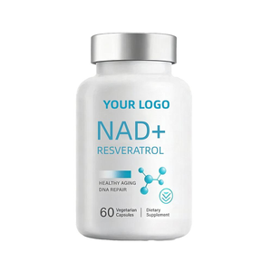 Capsules végétaliennes NAD+ Plus à étiquette privée personnalisée, absorption améliorée, complément antioxydant pour adultes, anti-âge et énergie quotidienne - Product Image 1