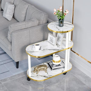 Table d'appoint multi-niveaux de style nordique moderne, luxe léger, pour salon, table basse de canapé, idéale pour petit appartement - Product Image 1