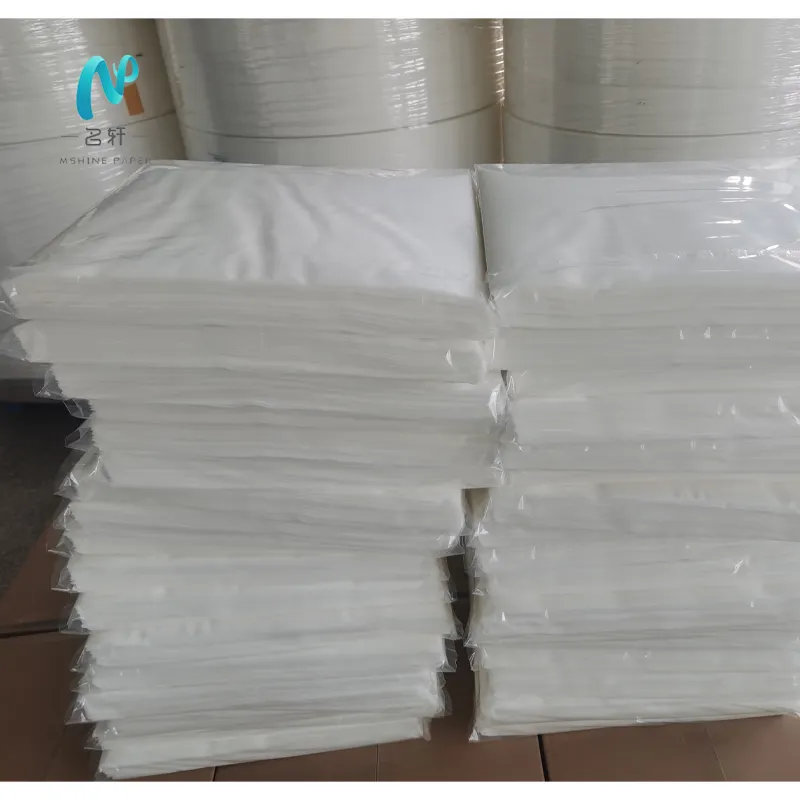 Mingxuan Hot Luxury Sale White Guest Napkin Paper Napkin Pure Flat Airlaid Napkin 16"*16"