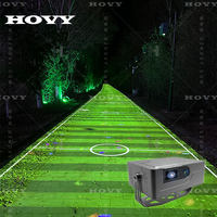 Système de projection holographique 3D interactif pour sol, tout-en-un, avec écran LCD extérieur, HOVY, haut-parleur intégré