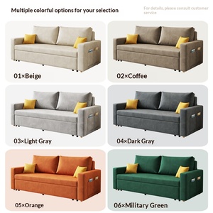 Cloth Sofa <b>Bed</b> Foldable Washable Multifunctional Telescopic Dual Purpose Simple Couch For Small Living Room - Product Image 4