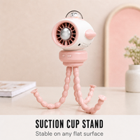 Ventilateur portable flexible pour poussette bébé, forme avion, 3600 mAh, rechargeable USB, oscillant, à clipser, mini ventilateur pour lit bébé et bureau