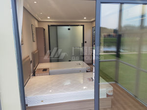 Chambre d'hôtel de luxe personnalisée préfabriquée à toit rétractable Conteneur à plat préfabriqué design Chambres d'hôtel préfabriquées - Product Image 5