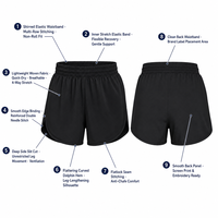 Shorts de sport pour femme vert sauge, taille froncée, coupe fluide, ourlet incurvé, extensibles et confortables, fente latérale, OEM ODM Lye at Vat