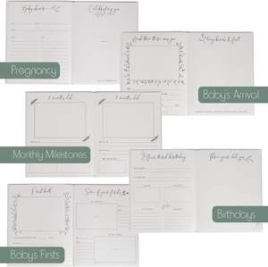 Livre de mémoire pour bébé Journal de première année Journal <span class=keywords><strong>mensuel</strong></span> jalon souvenir Record livre relié <span class=keywords><strong>Album</strong></span> <span class=keywords><strong>photo</strong></span> bébé - Product Image 5